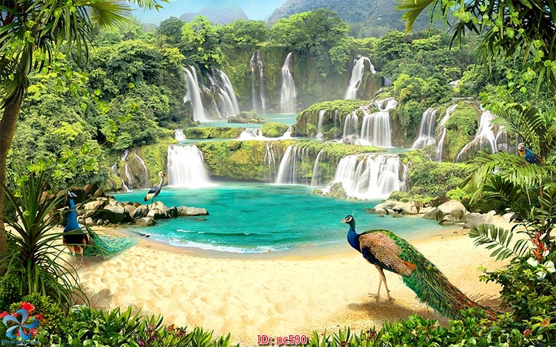 tranh kính 3D UV 590